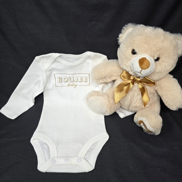 Carter's Other - NWT CUSTOM BOUJEE BABY LONG- SLEEVE BODYSUIT  (0-3 MONTHS)